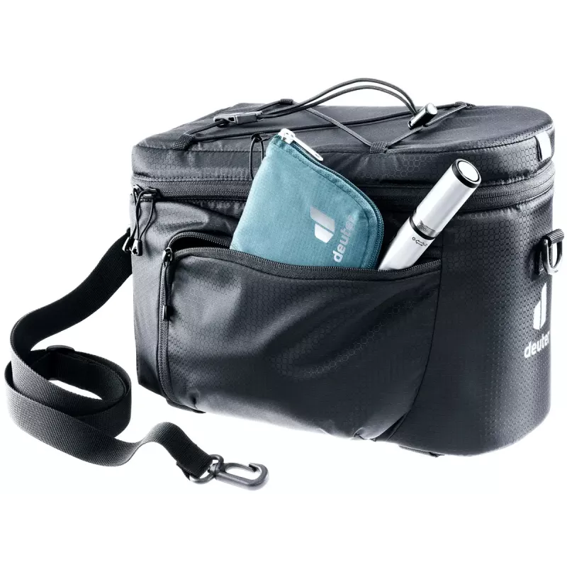 Bicycle Rack Bag DEUTER Rack Bag 10 — Galinis tvirtinimas, 10 l, Audinys, 180×310×220 mm, Juoda