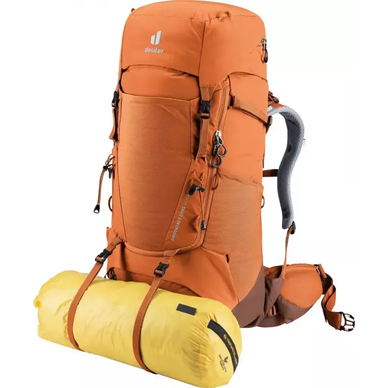 Trekkinė kuprinė DEUTER Aircontact Core 45+10 SL — kaštonų-umbra, 45+10 L talpa