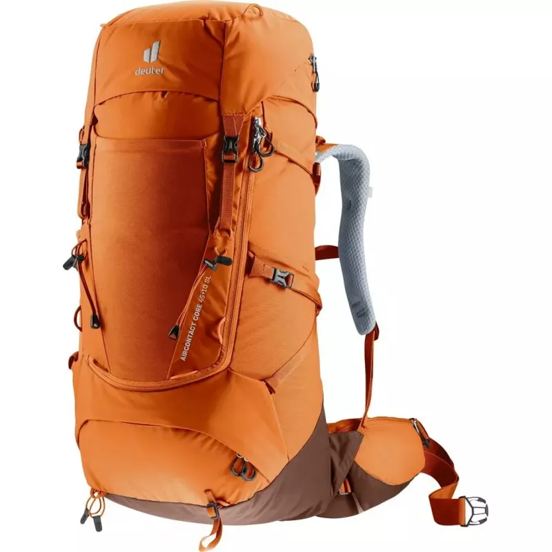 Trekkinė kuprinė DEUTER Aircontact Core 45+10 SL — kaštonų-umbra, 45+10 L talpa