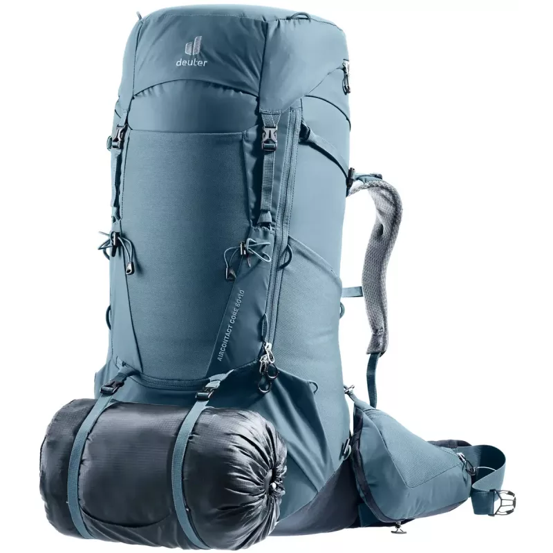 Kuprinė DEUTER Aircontact Core 60+10, vidinis rėmas, 60 l (+10 l), 2,31 kg, mėlyna
