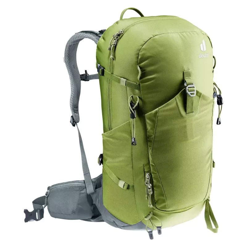 Žygeiviška kuprinė DEUTER Trail Pro 33 — 33 L, poliamidas, apsauga nuo lietaus, ventiliacija, juosmens diržas