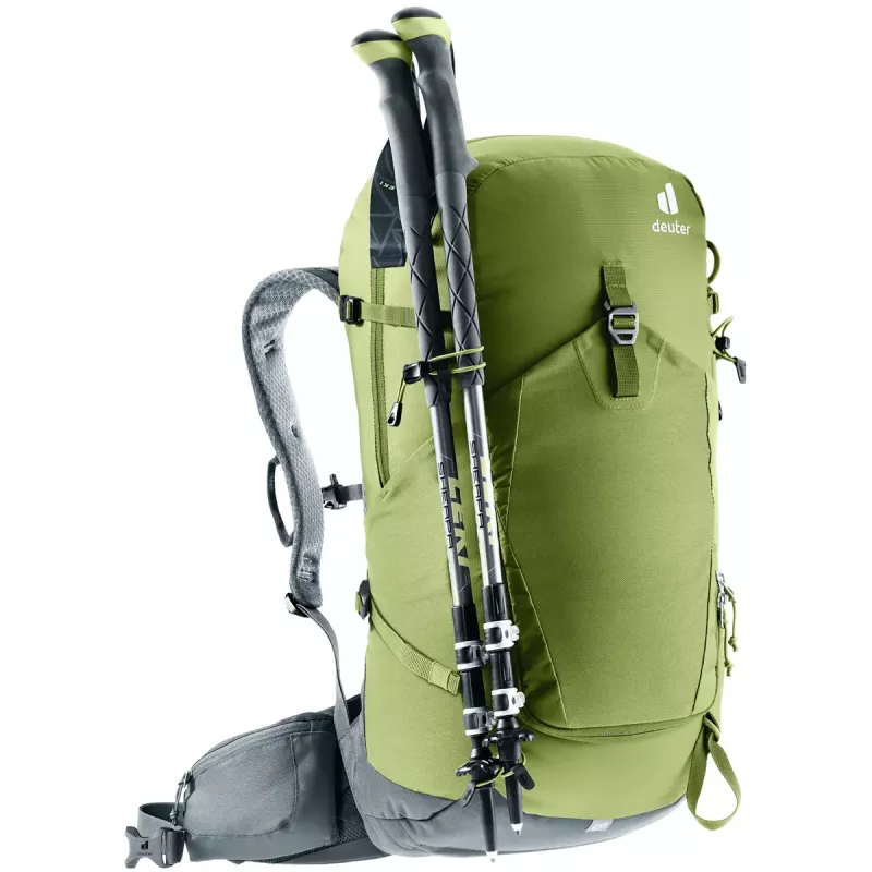 Žygeiviška kuprinė DEUTER Trail Pro 33 — 33 L, poliamidas, apsauga nuo lietaus, ventiliacija, juosmens diržas