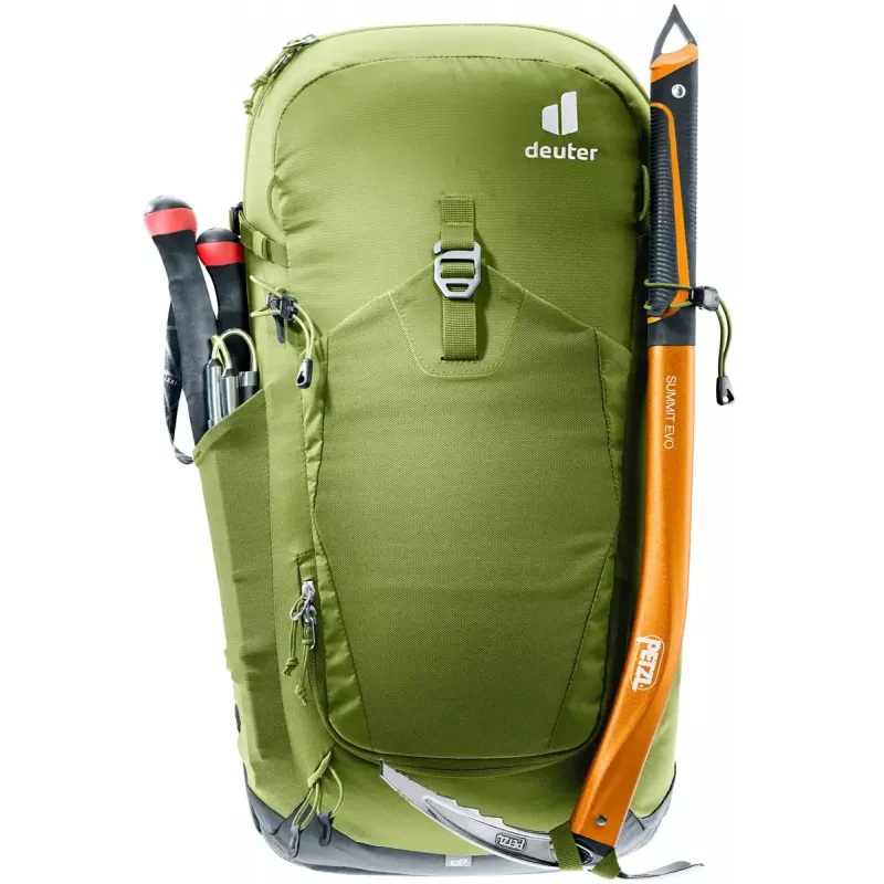 Žygeiviška kuprinė DEUTER Trail Pro 33 — 33 L, poliamidas, apsauga nuo lietaus, ventiliacija, juosmens diržas