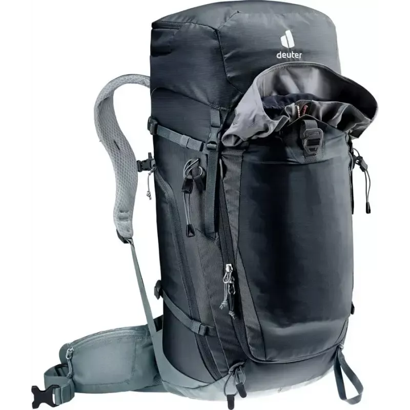 DEUTER Trail Pro 36 kuprinė — 36 l moteriška žygių kuprinė, ventiliuojama nugara, klubų diržas