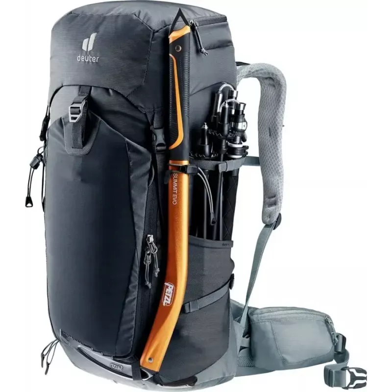 DEUTER Trail Pro 36 kuprinė — 36 l moteriška žygių kuprinė, ventiliuojama nugara, klubų diržas