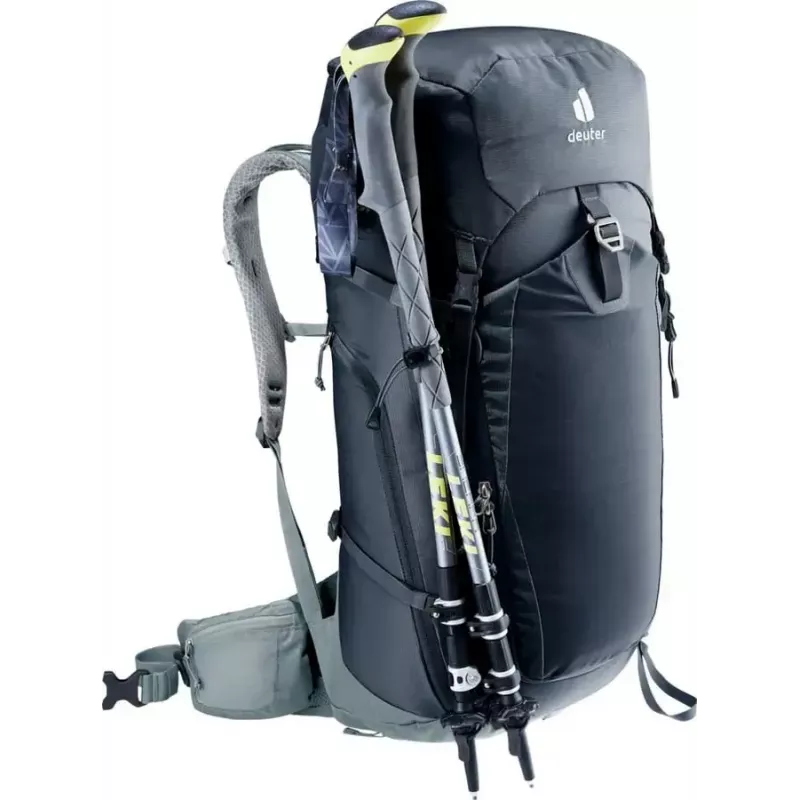 DEUTER Trail Pro 36 kuprinė — 36 l moteriška žygių kuprinė, ventiliuojama nugara, klubų diržas