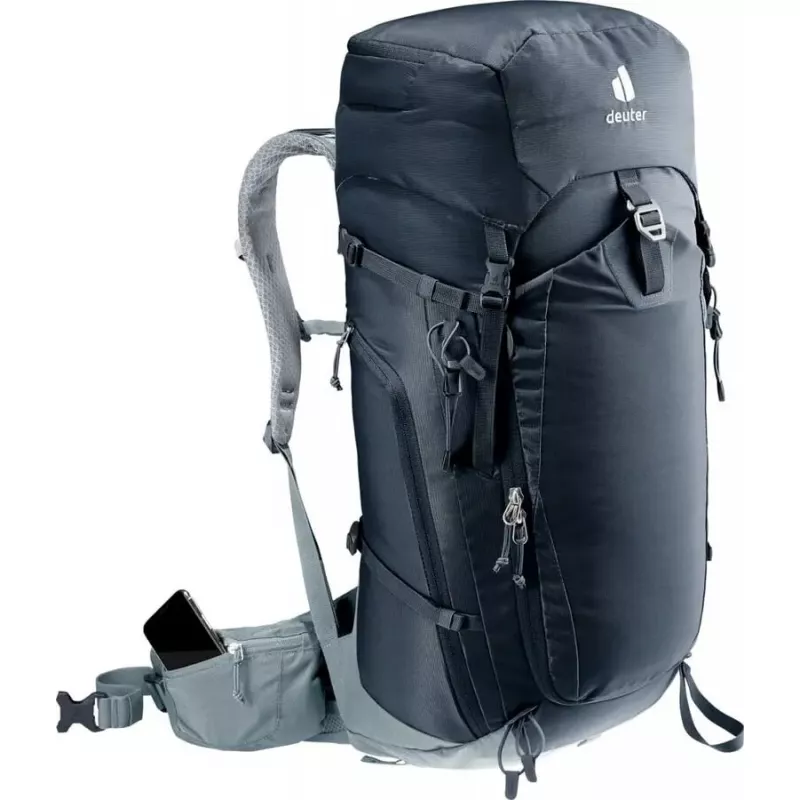 DEUTER Trail Pro 36 kuprinė — 36 l moteriška žygių kuprinė, ventiliuojama nugara, klubų diržas