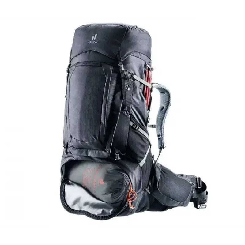 Kuprinė DEUTER Aircontact Pro 75+10 — 75+10 l talpa, juoda, patvari vandeniui atspari
