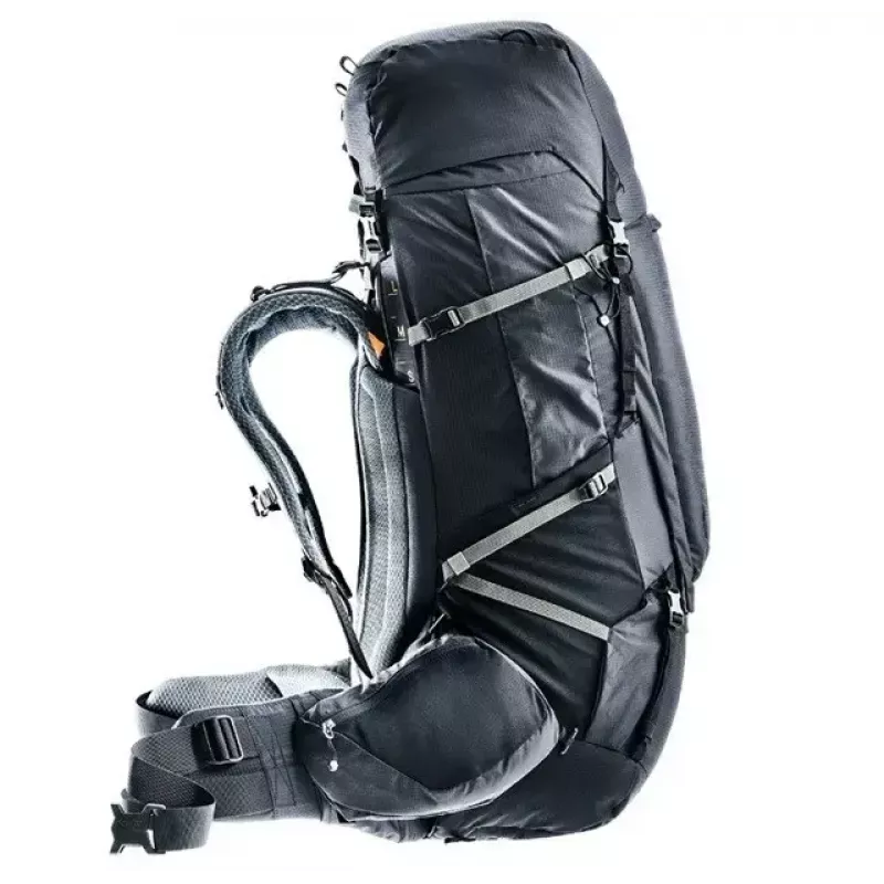 Kuprinė DEUTER Aircontact Pro 75+10 — 75+10 l talpa, juoda, patvari vandeniui atspari