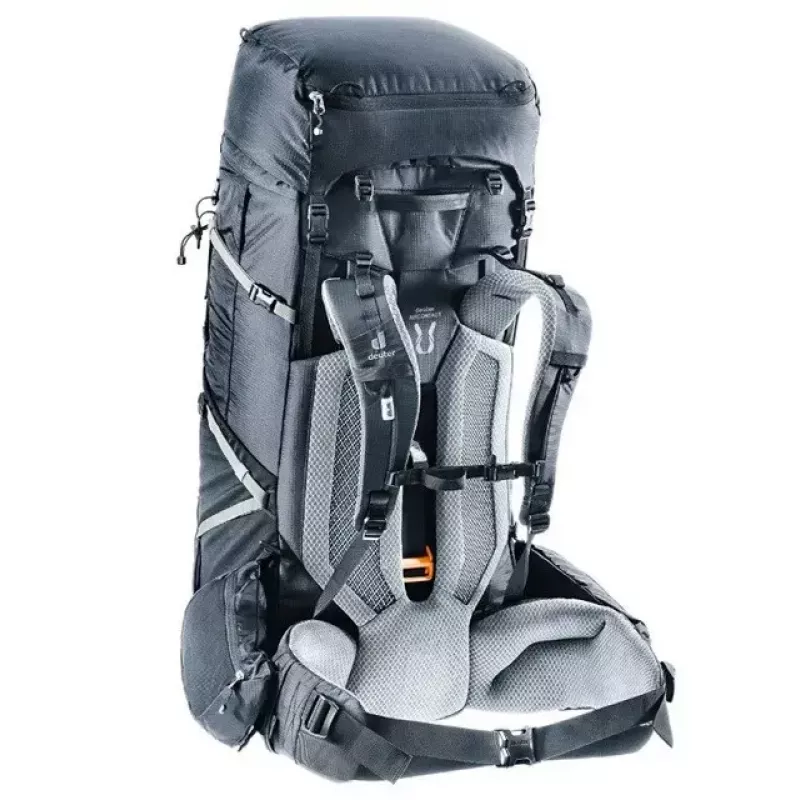 Kuprinė DEUTER Aircontact Pro 75+10 — 75+10 l talpa, juoda, patvari vandeniui atspari