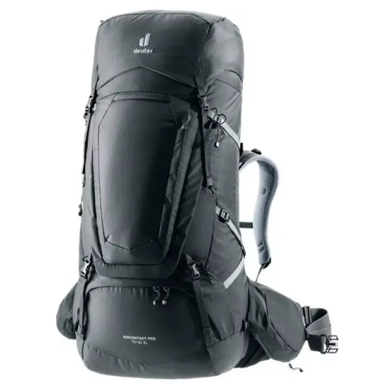 Kuprinė DEUTER Aircontact Pro 75+10 SL moterims — 75+10 l, SL pritaikymas, Graphite, 2,88 kg, nailonas