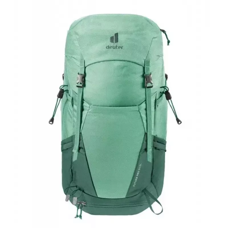 Moteriška kuprinė DEUTER Futura PRO 34 SL, 34 l, žygiams, perdirbtos medžiagos, žalia