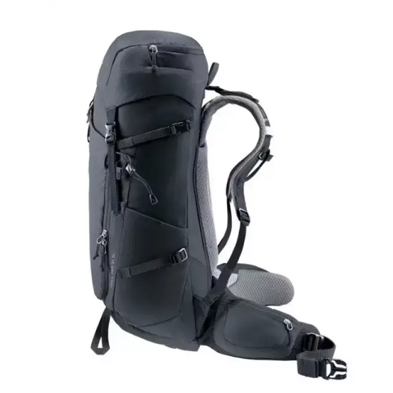 Kuprinė DEUTER Trail PRO 34 SL — moteriška žygių kuprinė 34 l, lengva, patvari, juoda