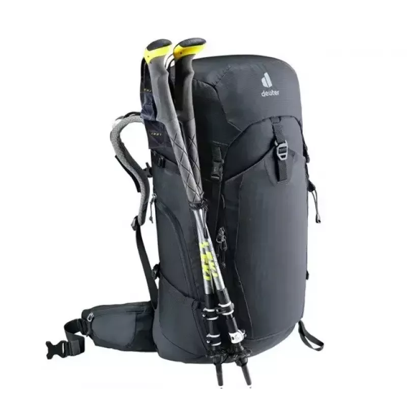 Kuprinė DEUTER Trail PRO 34 SL — moteriška žygių kuprinė 34 l, lengva, patvari, juoda