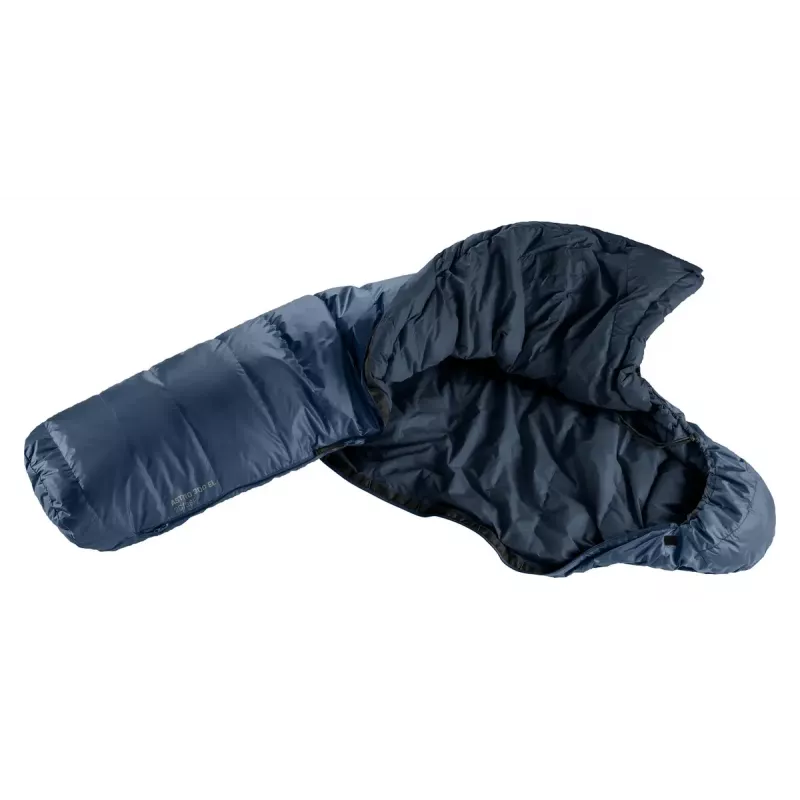 Mumijos tipo miegmaišis DEUTER Astro 300 EL +2°C/36°F — maks. naudotojo ūgis 200 cm, plotis 790 mm, gylis 520 mm, Ripstop mėlynas