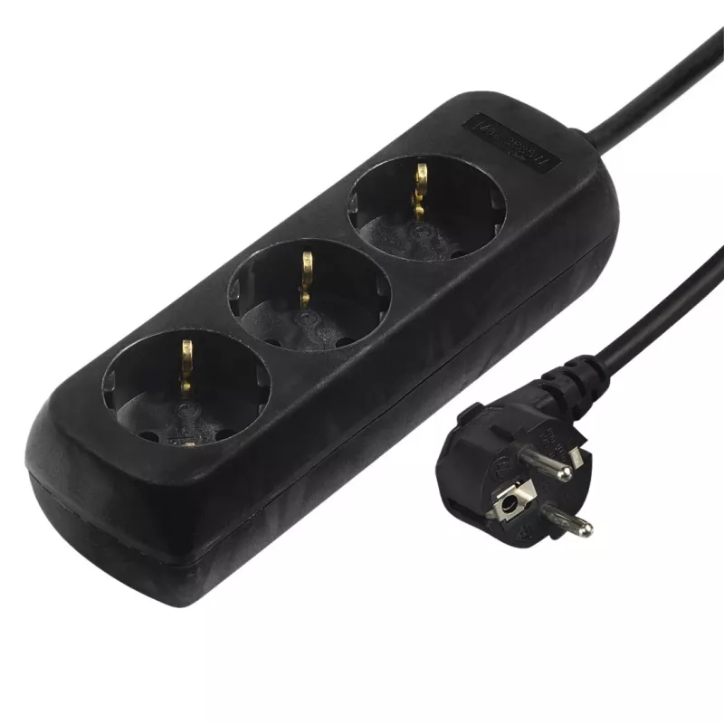 Hama 00108841 apsaugos nuo viršįtampių įrenginys Juoda 3 kintamosios srovės lizdai (-ų) 230 V 3 m