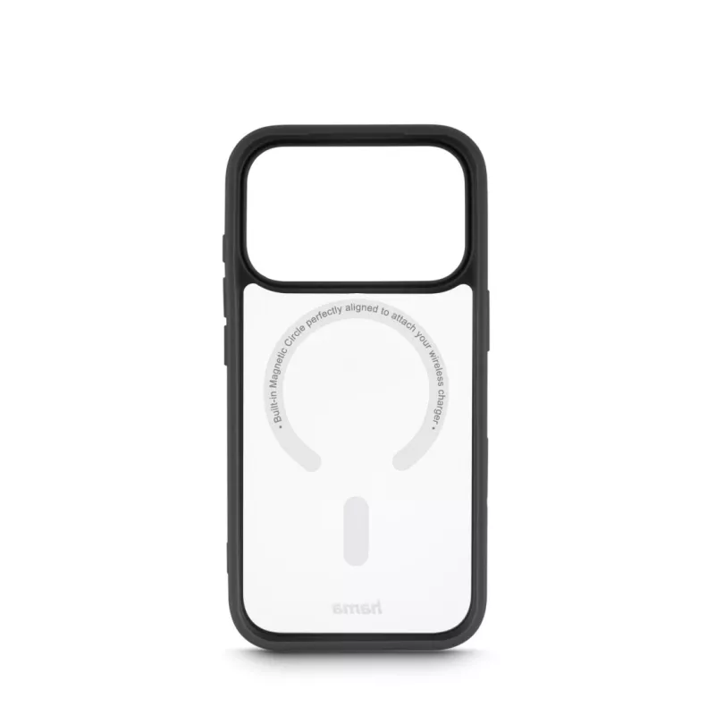 Hama Frame Protect mobiliojo telefono dėklas 16 cm (6,3 col.) Dangtelis Skaidrus, Juodas