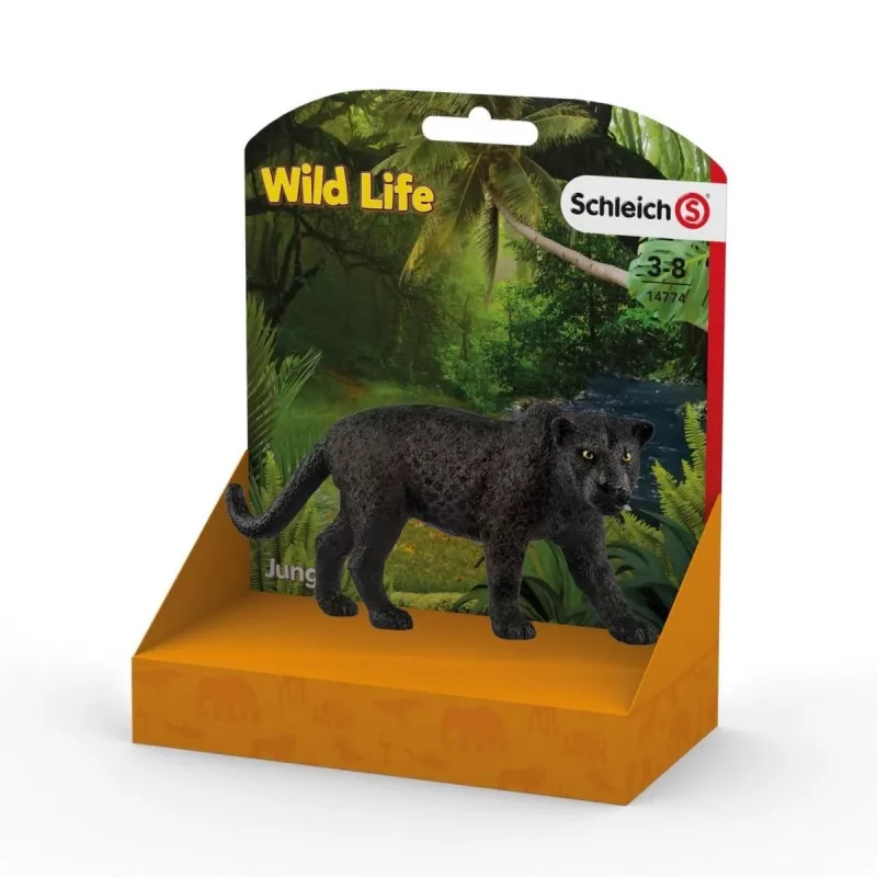 schleich WILD LIFE Juodoji pantera, 3 metai, Džiunglės, Laukinių gyvūnų / nuotykių žaislai, Įvairiaspalvė, Plastikas