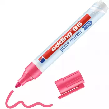 Stiklo žymeklis Edding 95 Bullet tip Pink