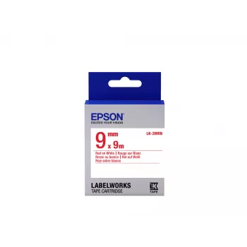 Epson etikečių kasetė Standard LK-3WRN raudona/baltas 9 mm (9 m), raudona ant balto, Japonija, 9 mm, 9 m, 1 vnt., 25 mm