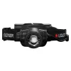 Priekinis žibintuvėlis Led Lenser H15R Core — ant galvos nešiojamas LED žibintuvėlis, 2500 lm, 21700 įkraunama baterija, IP67, 250 m spindulys, 4 galios lygiai, aliuminis, juodas