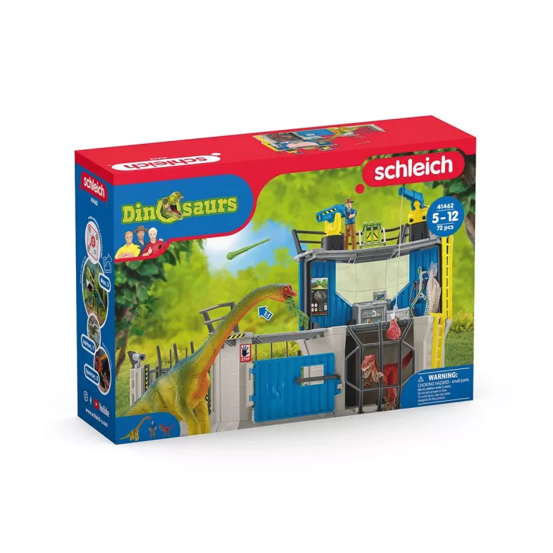 Dinozaurų žaidimų rinkinys Schleich Didžioji dinozaurų tyrimų stotis