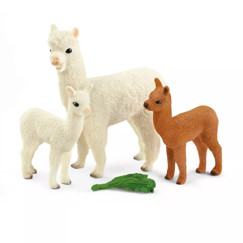 „schleich WILD LIFE“ alpakų rinkinys, miškas, laukiniai gyvūnai / nuotykių žaislai, 3 m., ruda, balta