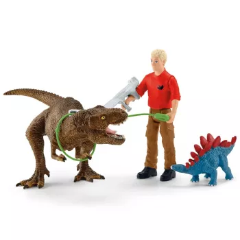 Žaislinis dinozauras Schleich Tyrannosaurus Rex Attack