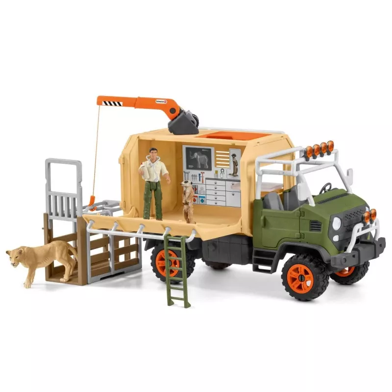 Didelis gyvūnų gelbėjimo sunkvežimis Schleich WILD LIFE 42475