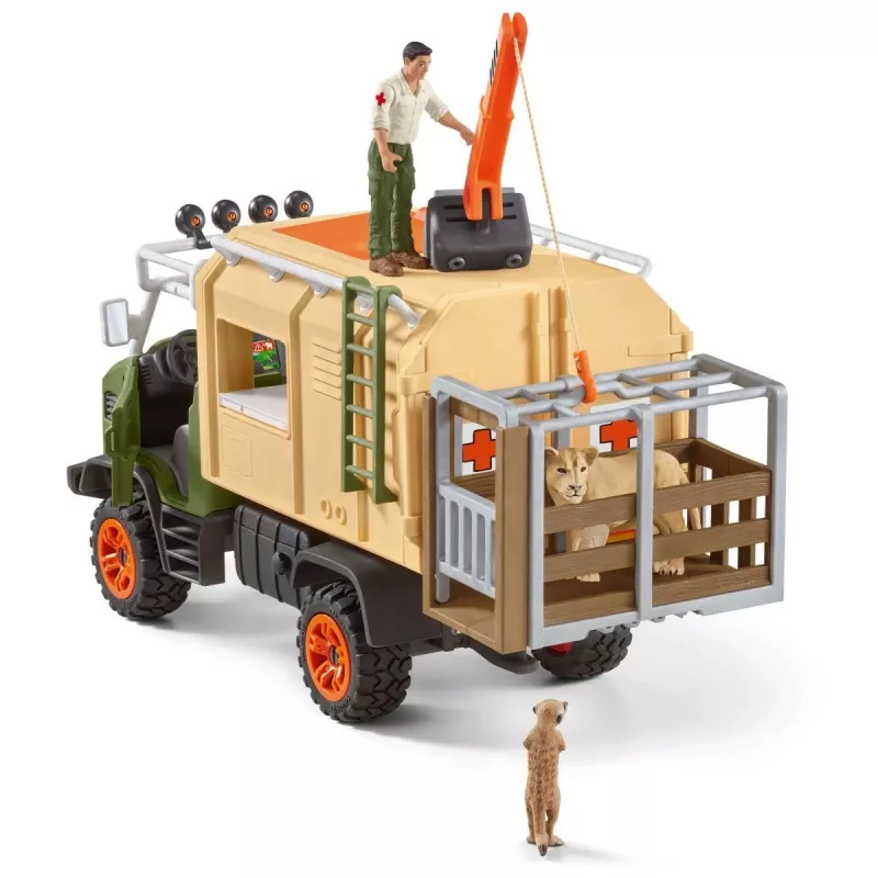 Didelis gyvūnų gelbėjimo sunkvežimis Schleich WILD LIFE 42475