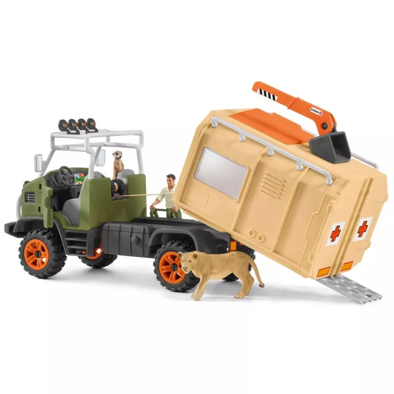 Didelis gyvūnų gelbėjimo sunkvežimis Schleich WILD LIFE 42475