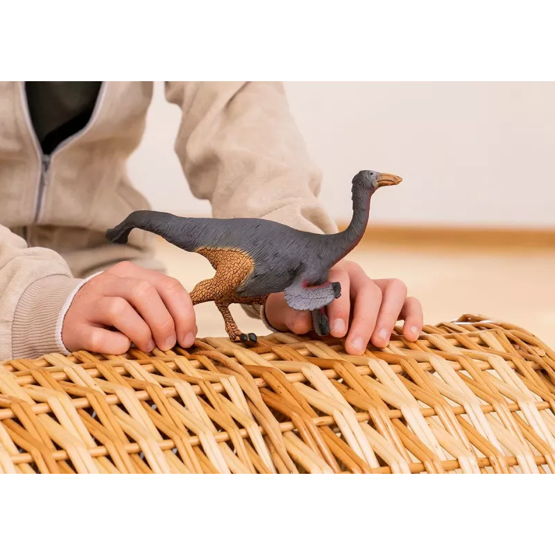 „schleich“ dinozaurai Gallimimus, 4 m., Užkariaujant Žemę, Dinozaurai ir ugnikalnis, Ruda, Pilka, Raudona