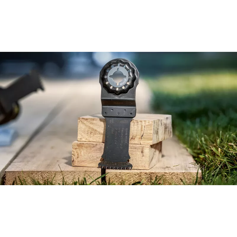 Pjovimo peilis Bosch PRO AIZ 32 — 32 mm pločio, 50 mm gylio, abrazyvinei medienai, kietmedžiui, plastikui