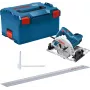 Bosch GKS 55+ GCE + FSN 1400 16,5 cm juoda, mėlyna 4700 aps./min 1350 W