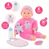 Lėlė Simba‑Dickie Corolle 9000150050, interaktyvi mažylio lėlė, 42 cm ūgio, AA baterija, rožinė