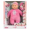 Lėlė Simba‑Dickie Corolle 9000150050, interaktyvi mažylio lėlė, 42 cm ūgio, AA baterija, rožinė