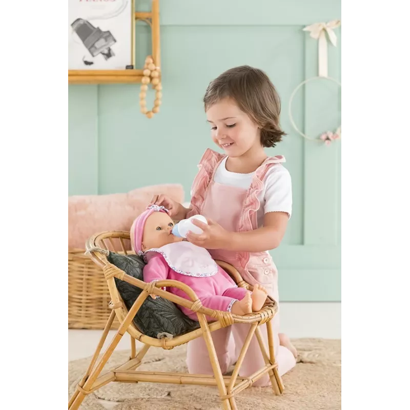 Lėlė Simba‑Dickie Corolle 9000150050, interaktyvi mažylio lėlė, 42 cm ūgio, AA baterija, rožinė