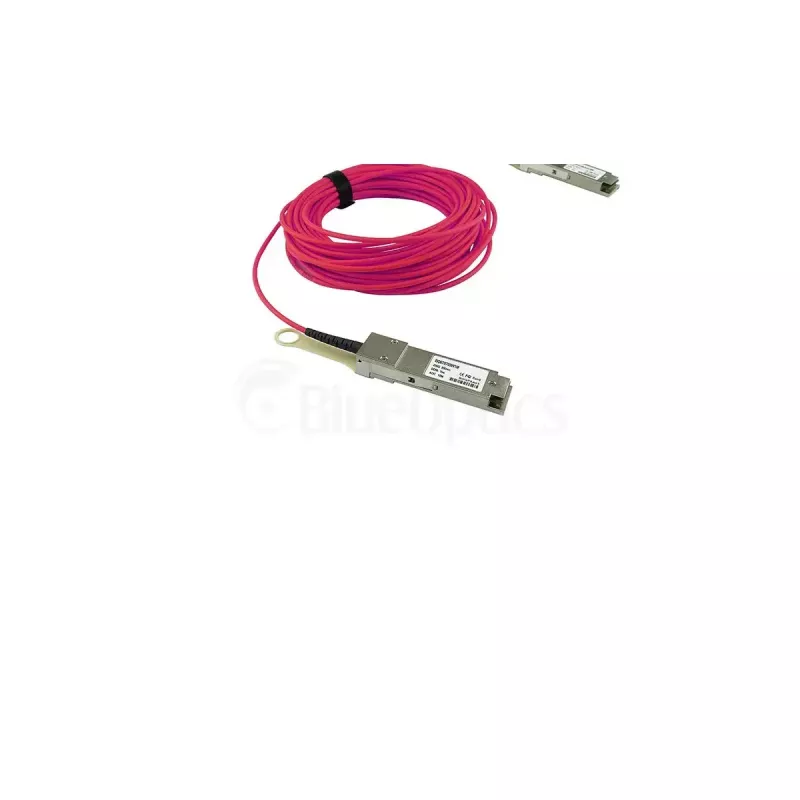 BlueOptics InfiniBand / šviesolaidinis AOC laidas QSFP56–QSFP56 7 m (rožinis)