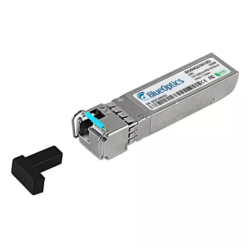 SFP28 BiDi siųstuvas-imtuvas BlueOptics BO04Q33610D (S1C96A-BO) — LC-Simplex, 25GBASE-BX-D, vienmodis, TX1330nm/RX1270nm, 10 km, DDM, 0–70°C