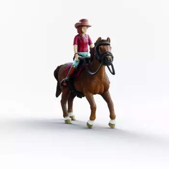 schleich HORSE CLUB Hannah & Cayenne, 5 m., Arkliai, Įvairiaspalvė