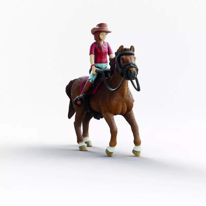 schleich HORSE CLUB Hannah & Cayenne, 5 m., Arkliai, Įvairiaspalvė