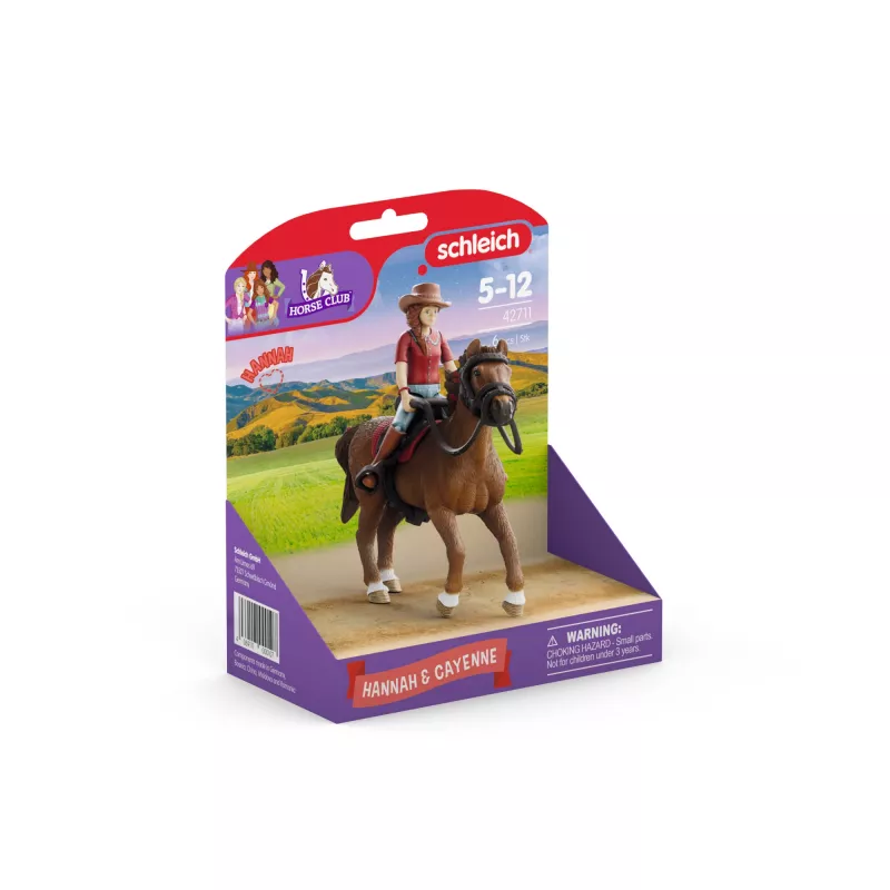 schleich HORSE CLUB Hannah & Cayenne, 5 m., Arkliai, Įvairiaspalvė