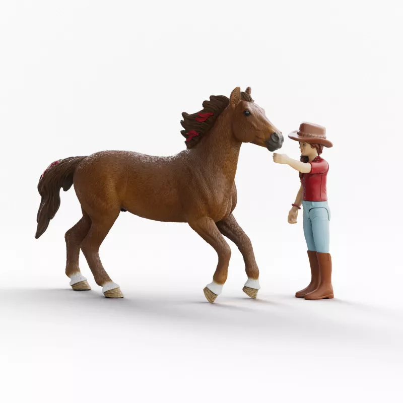 schleich HORSE CLUB Hannah & Cayenne, 5 m., Arkliai, Įvairiaspalvė