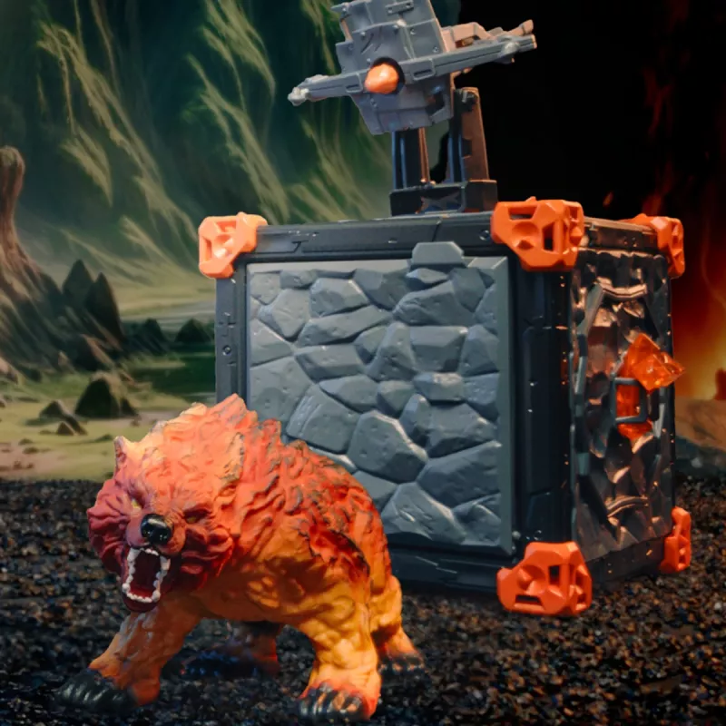 schleich ELDRADOR CREATURES BattleCave lavos lokys, Veiksmo/Nuotykių, 7 m., Įvairiaspalvis