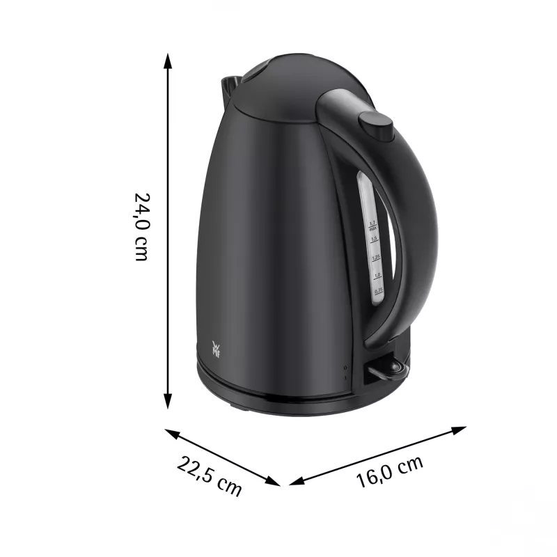 WMF Stelio 0413020072 elektrinis virdulys 1,7 L 2400 W Juoda