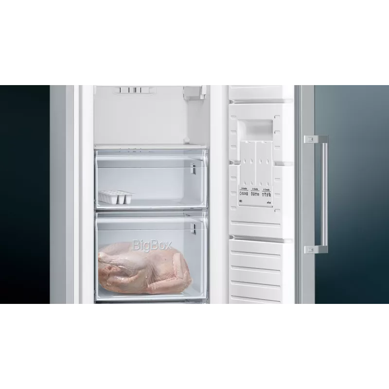 Siemens iQ300 GS36NVIEP šaldiklis Vertikalus šaldiklis Laisvai pastatomas 242 L Nerūdijantis plienas