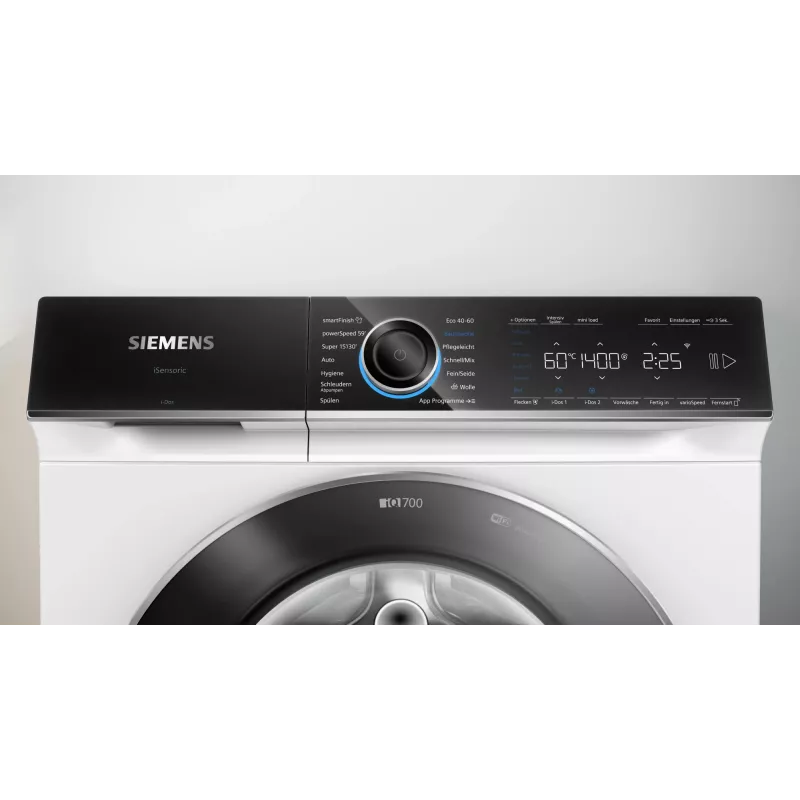 Siemens iQ700 WG44B2A40 skalbyklė priekinio įkrovimo 9 kg 1257 aps./min Balta