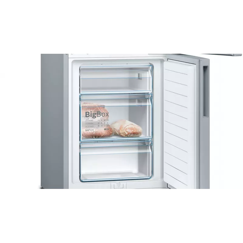 Bosch Serie 4 KGV332LEA šaldytuvas-šaldiklis Pastatomas 289 L Nerūdijantis plienas