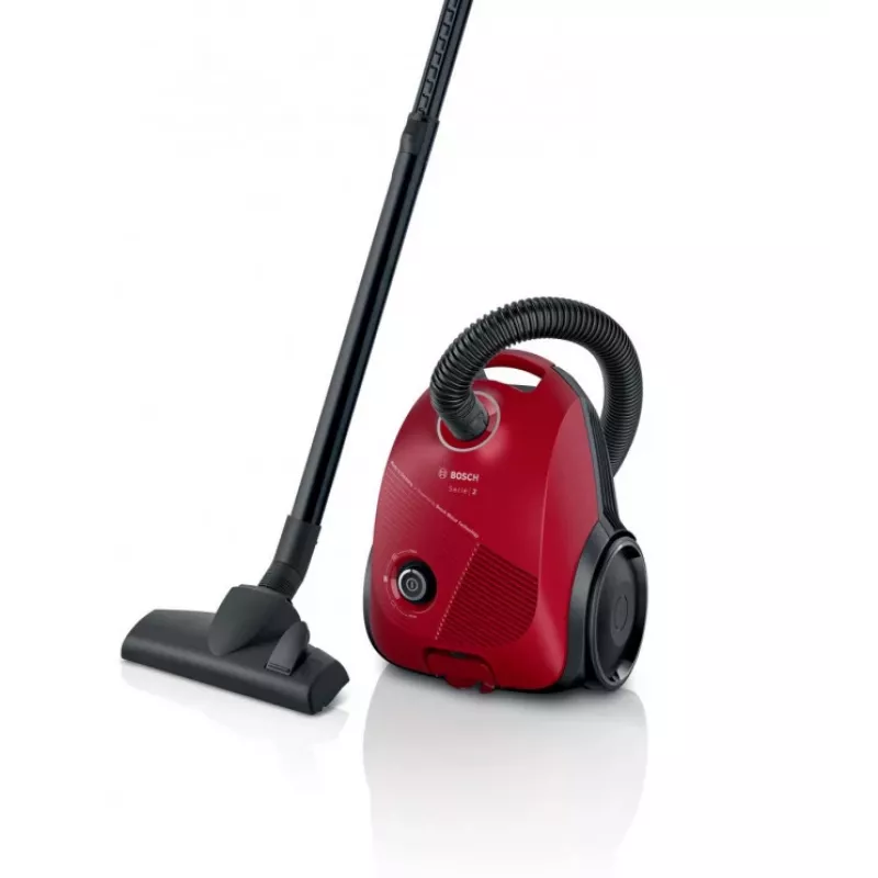 Bosch Serie 2 BGBS2RD1 dulkių siurblys 3,5 L Cilindrinis dulkių siurblys Sausas 600 W Dulkių maišelis