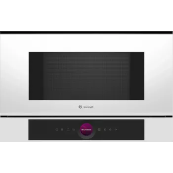Bosch Serija 8 BFL7221W1 mikrobangų krosnelė Balta Solo mikrobangų krosnelė Įmontuojama 21 L 900 W